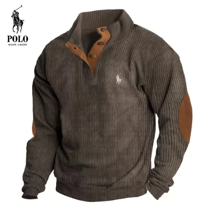 Heritage Strickpullover mit Stehkragen