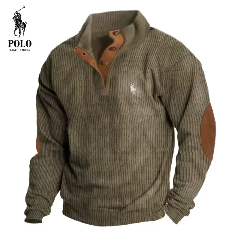 Heritage Strickpullover mit Stehkragen